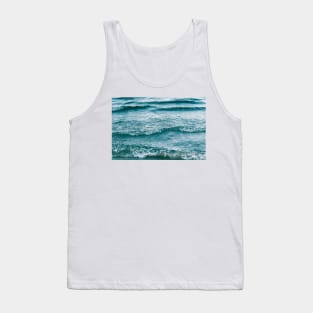 Green Lake Waves Abstract Tank Top